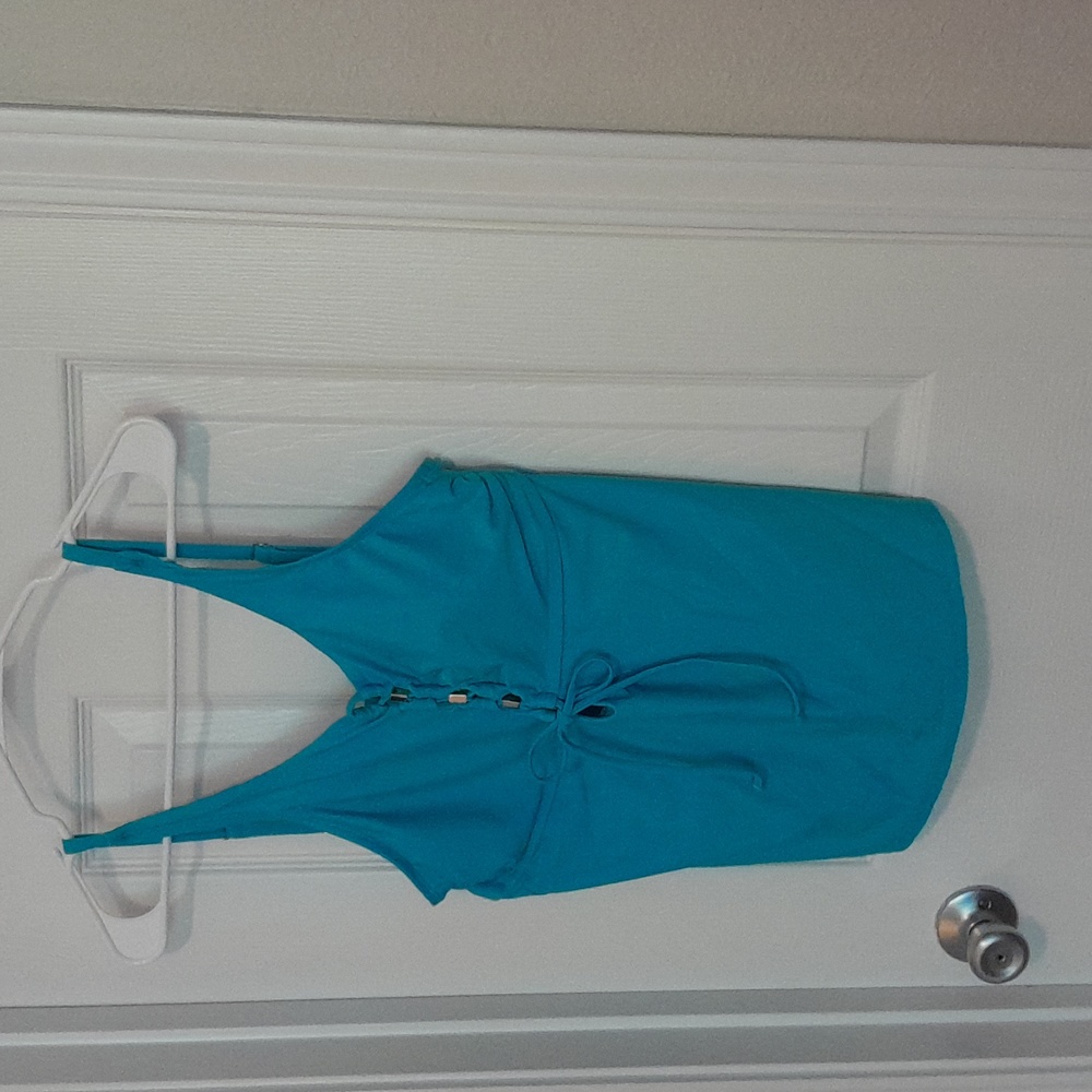 Time and True large (12-14) blue tanki top